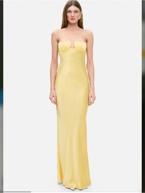 Anna October Tulip maxi Gown in Yellow